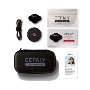 CEFALY Connected Device + Electrodes Bundle Migraine Treatment Black New W/ Tags